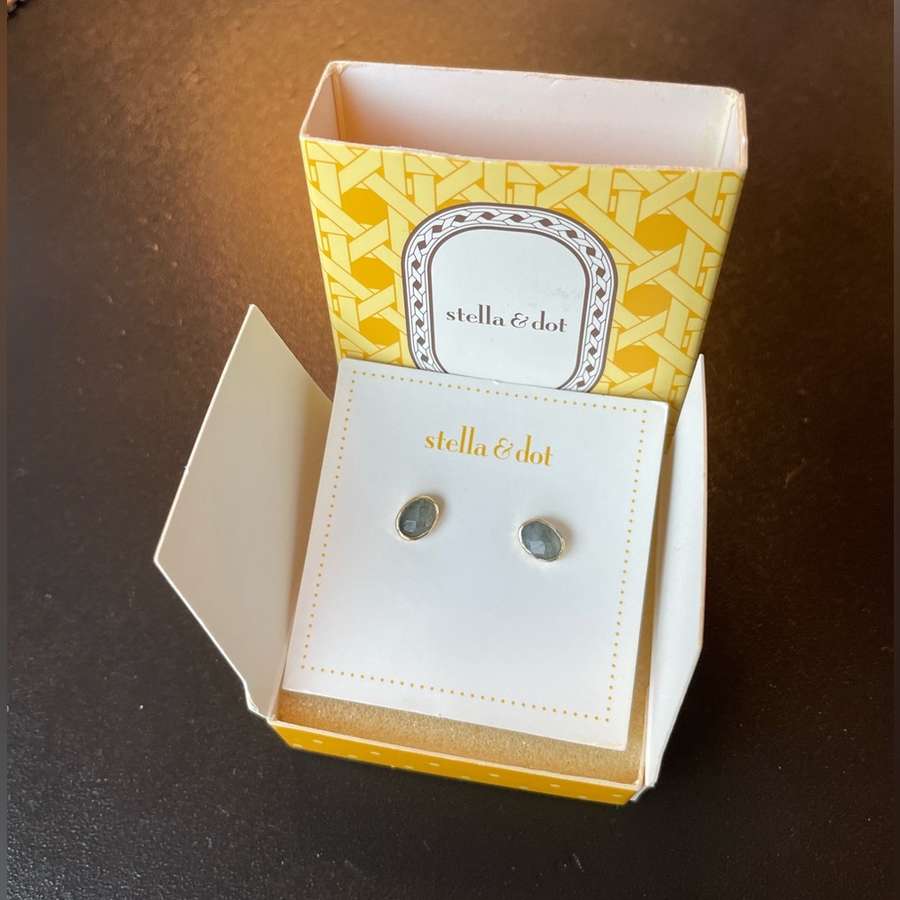 Stella & Dot Labradorite ‘Delphie’ Studs - image 2